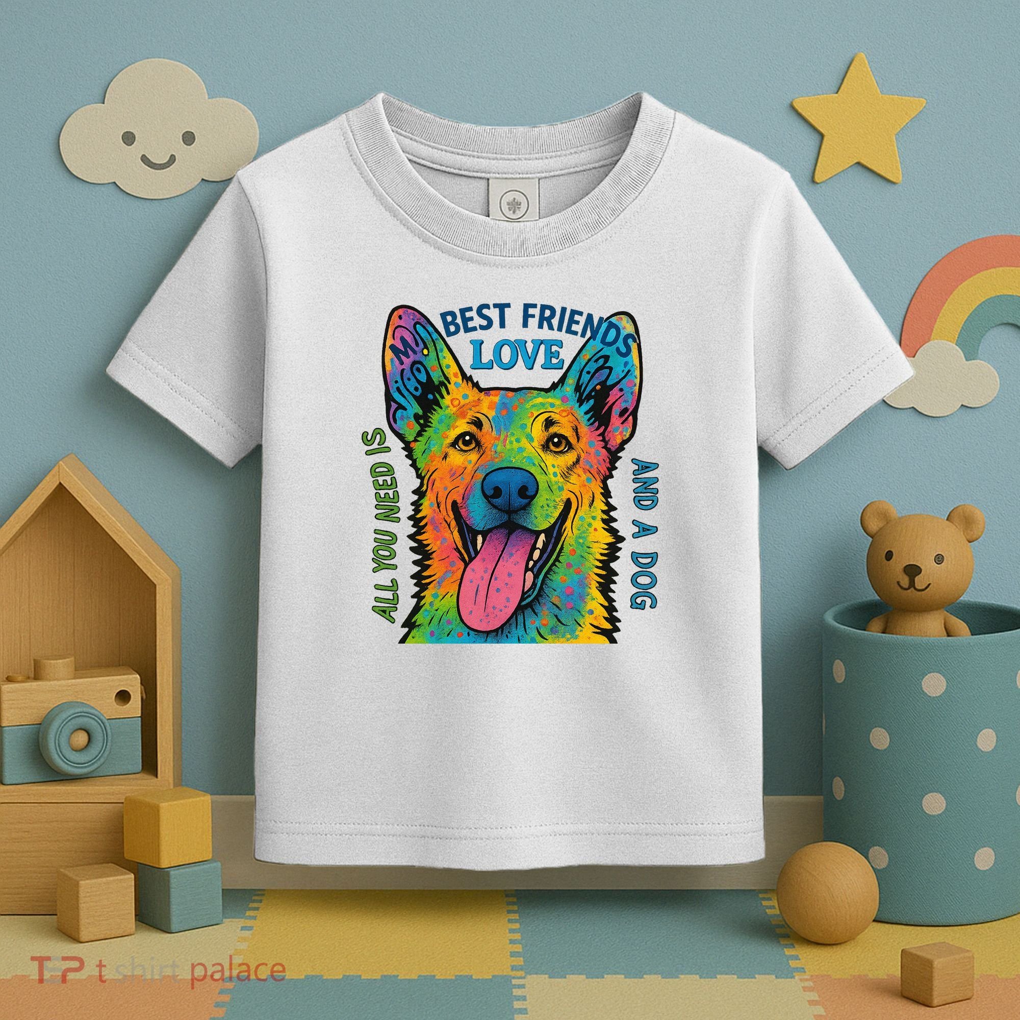 All You Need Is Love And A Dog Toddler T-Shirt