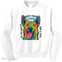 All You Need Is Love And A Dog Kids Sweatshirt thumb 0