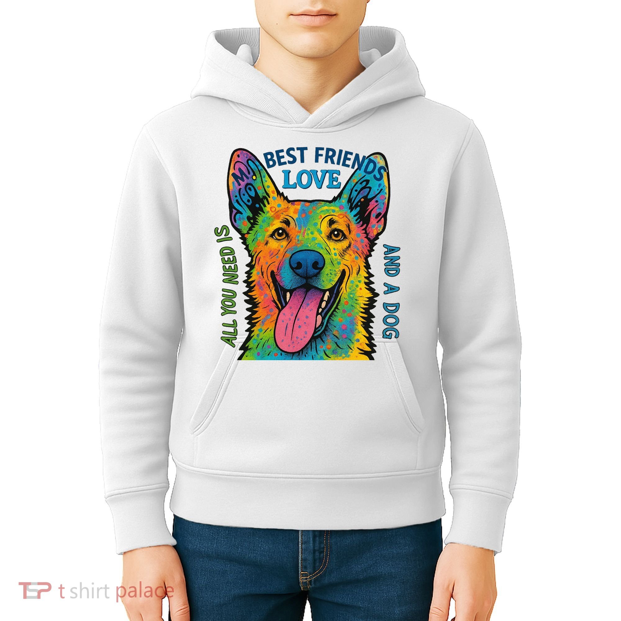 All You Need Is Love And A Dog Kids Hoodie