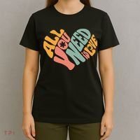 All You Need Is Love Heart T-Shirt thumb 4