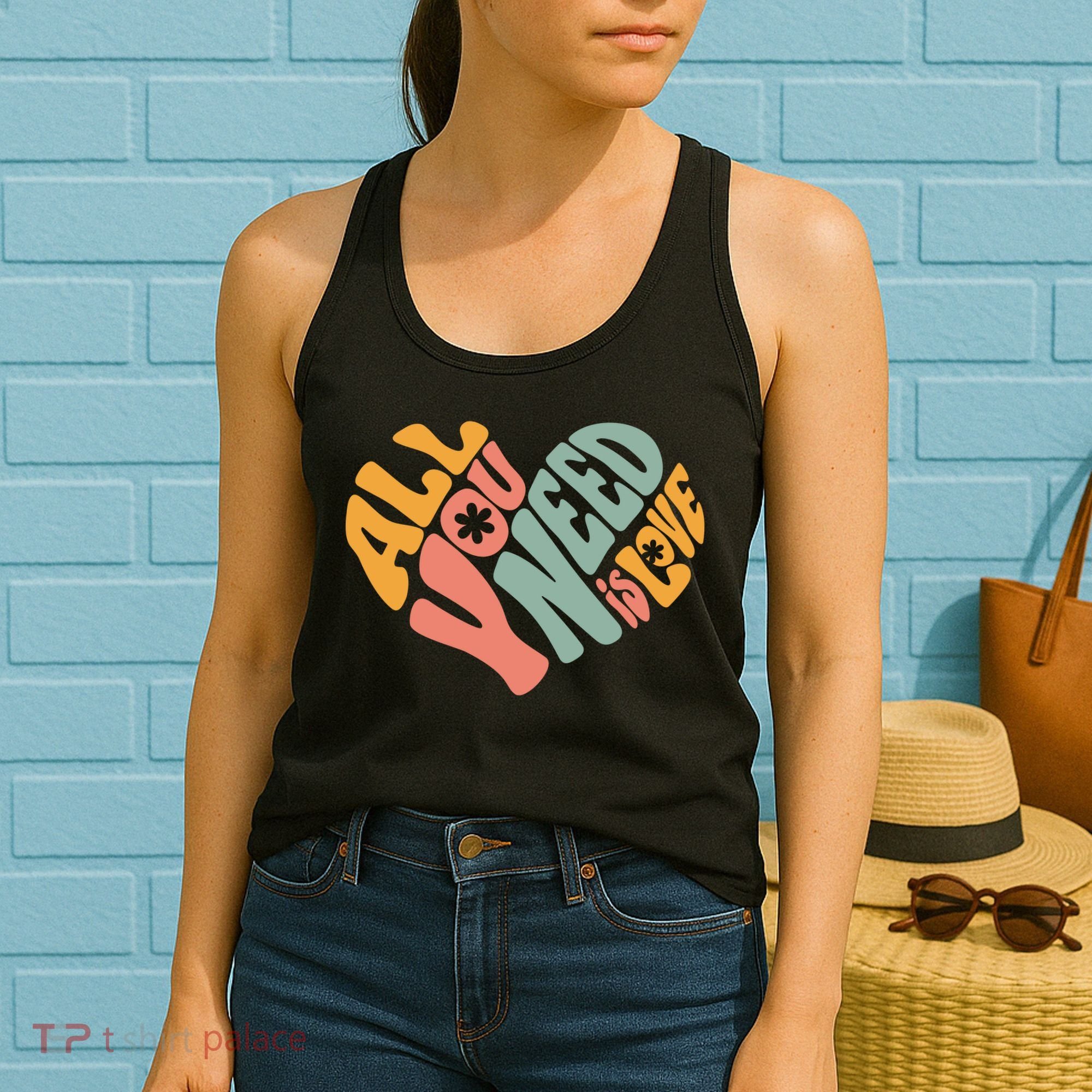 All You Need Is Love Heart Women's Tank Top