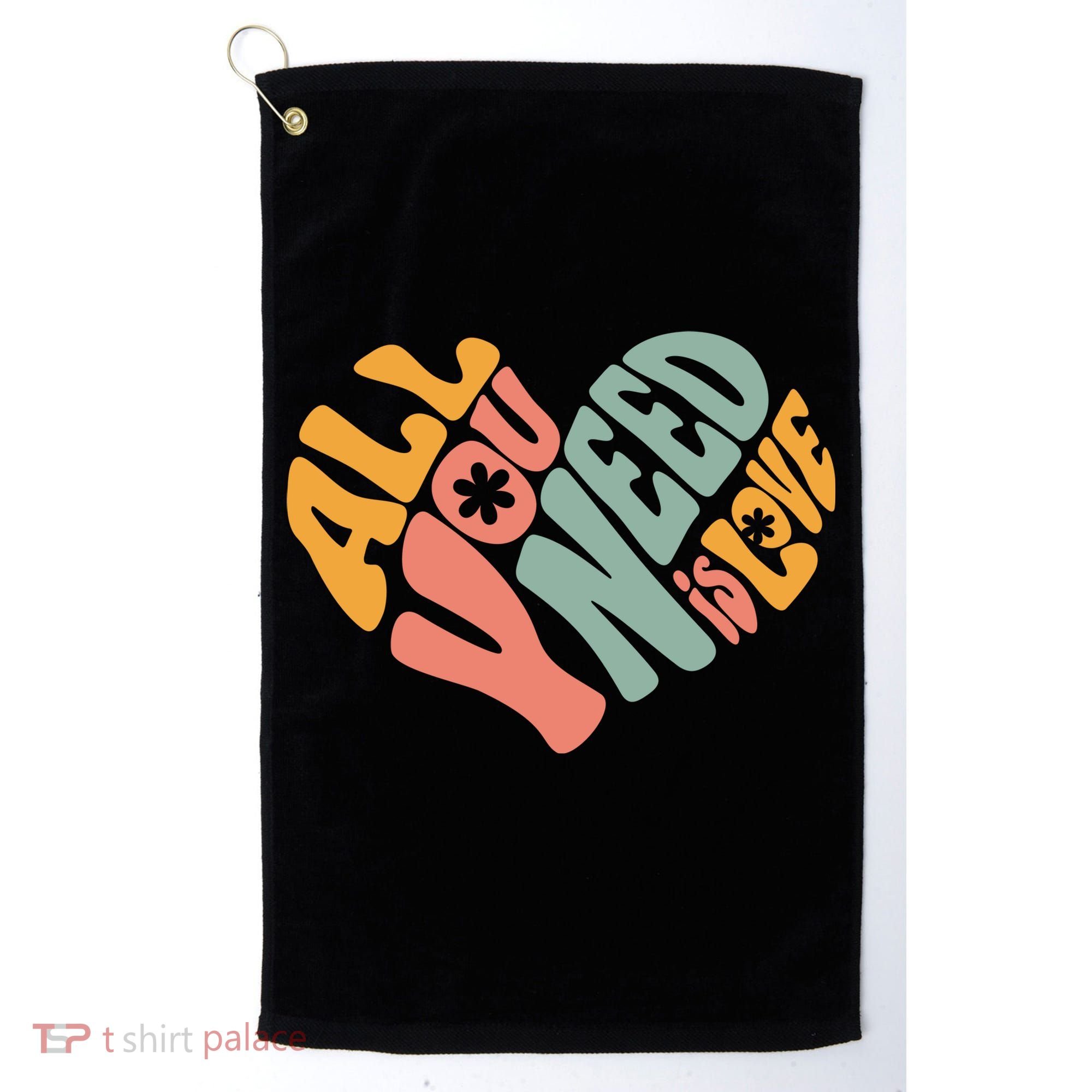 All You Need Is Love Heart Golf Towel