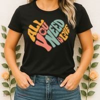 All You Need Is Love Heart Women's T-Shirt thumb 2