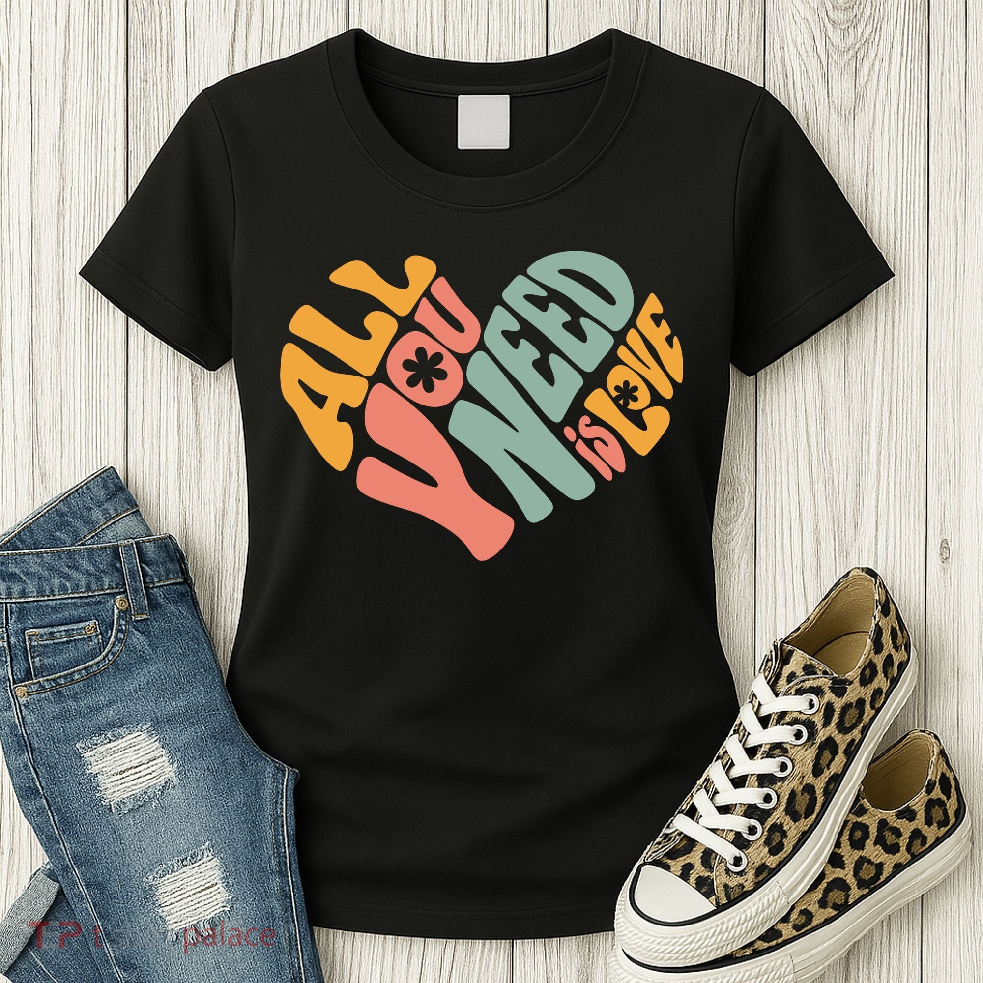 All You Need Is Love Heart Women's T-Shirt