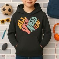 All You Need Is Love Heart Kids Hoodie thumb 2