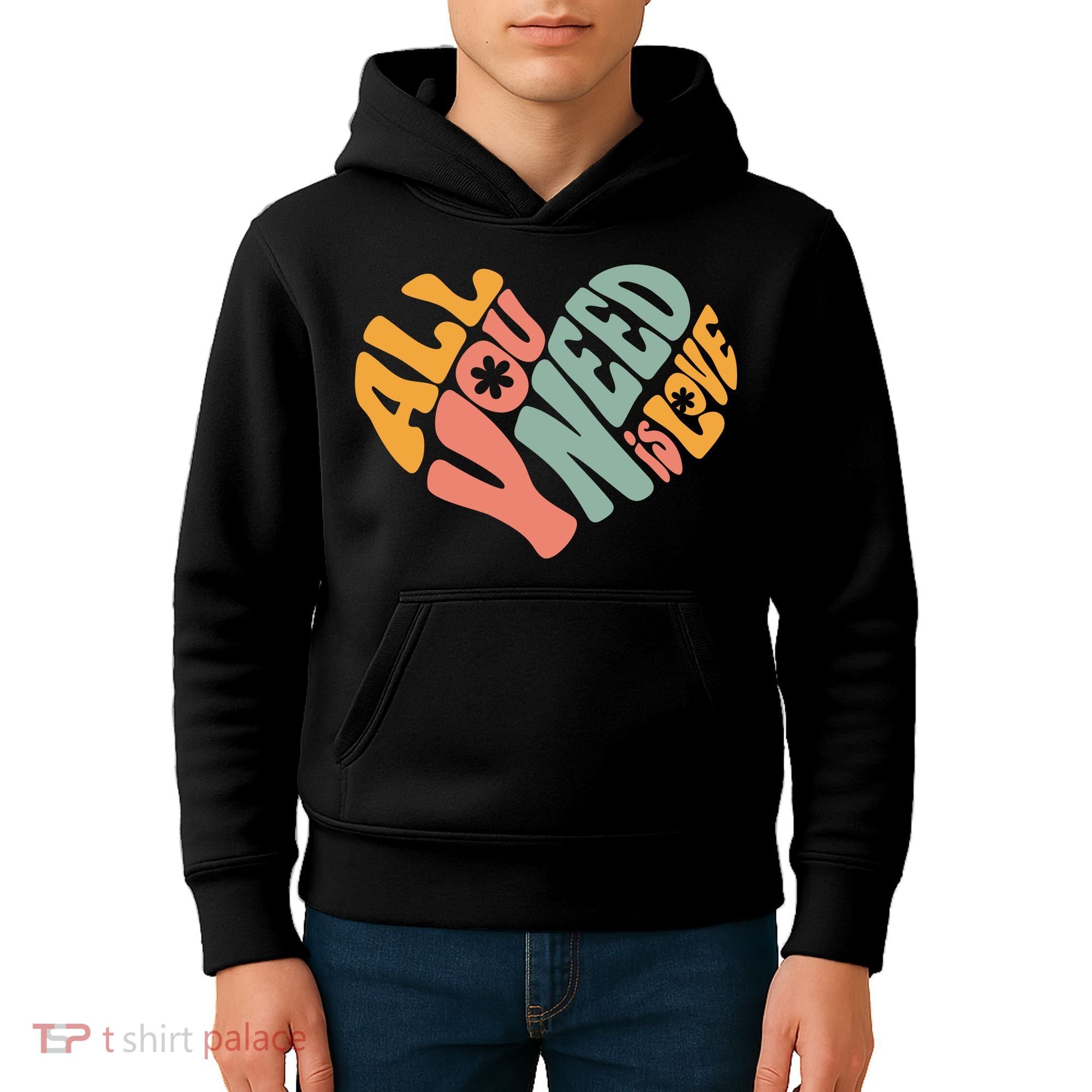 All You Need Is Love Heart Kids Hoodie
