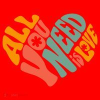All You Need Is Love Heart Santa Hat thumb 1