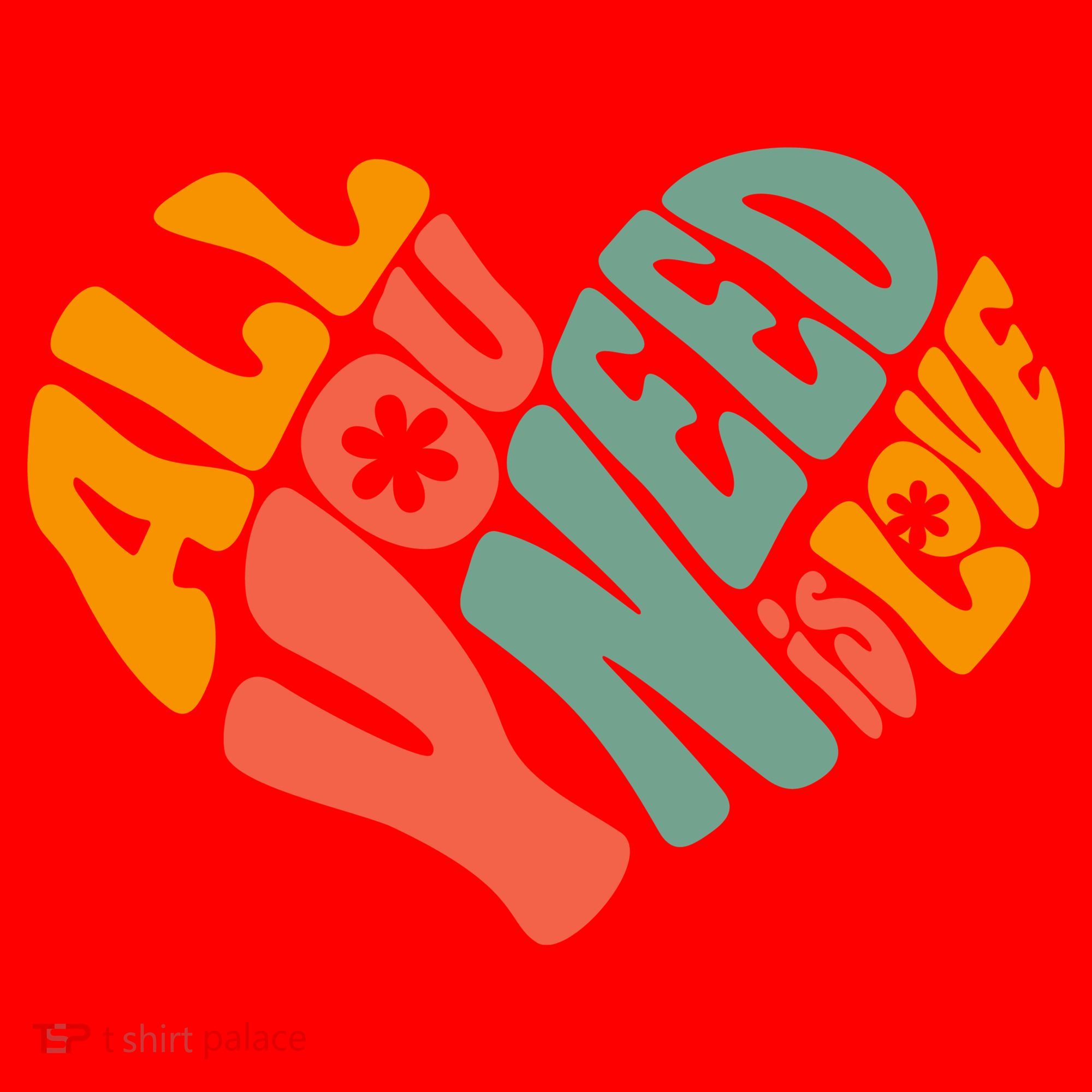 All You Need Is Love Heart Santa Hat