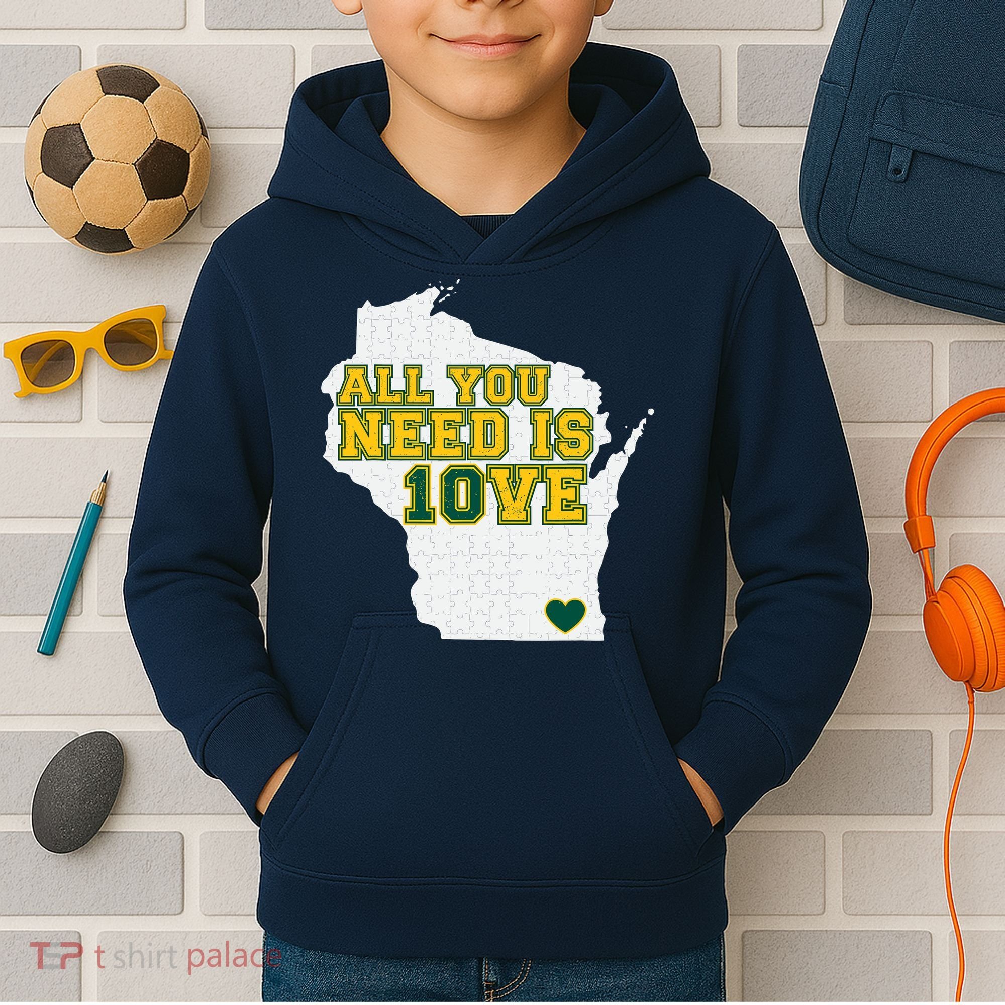 All You Need Is 10ve Kids Hoodie