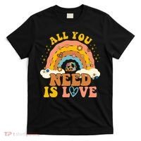 All You Need Is Love Hippie Rainbow Peace T-Shirt thumb 0