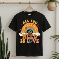 All You Need Is Love Hippie Rainbow Peace T-Shirt thumb 2