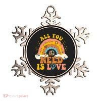 All You Need Is Love Hippie Rainbow Peace Ornament thumb 0