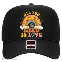 All You Need Is Love Hippie Rainbow Peace Hat thumb 0
