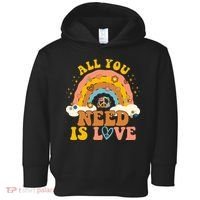 All You Need Is Love Hippie Rainbow Peace Toddler Hoodie thumb 0