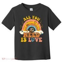 All You Need Is Love Hippie Rainbow Peace Toddler T-Shirt thumb 0