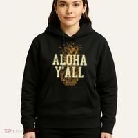 Aloha Yall Pineapple Vacation Hawaiian Hoodie thumb 5