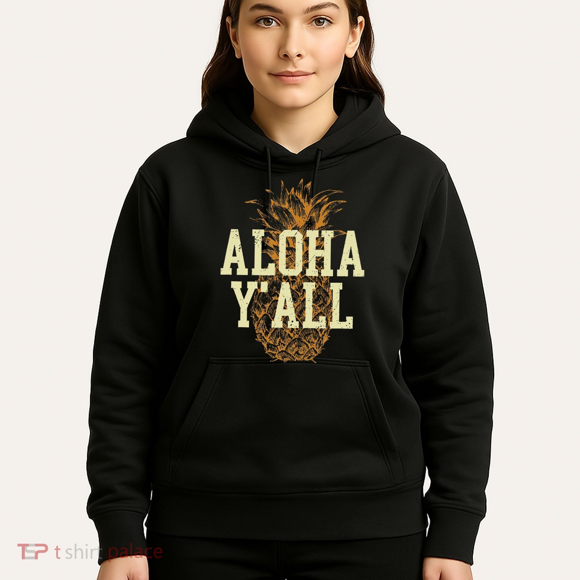 Aloha Yall Pineapple Vacation Hawaiian Hoodie