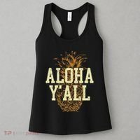Aloha Yall Pineapple Vacation Hawaiian Women's Tank Top thumb 3