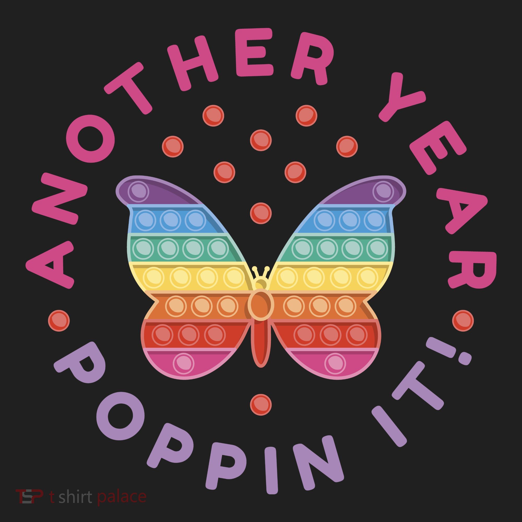 Another Year Poppin It Butterfly Push Pop Women's Sweatshirt