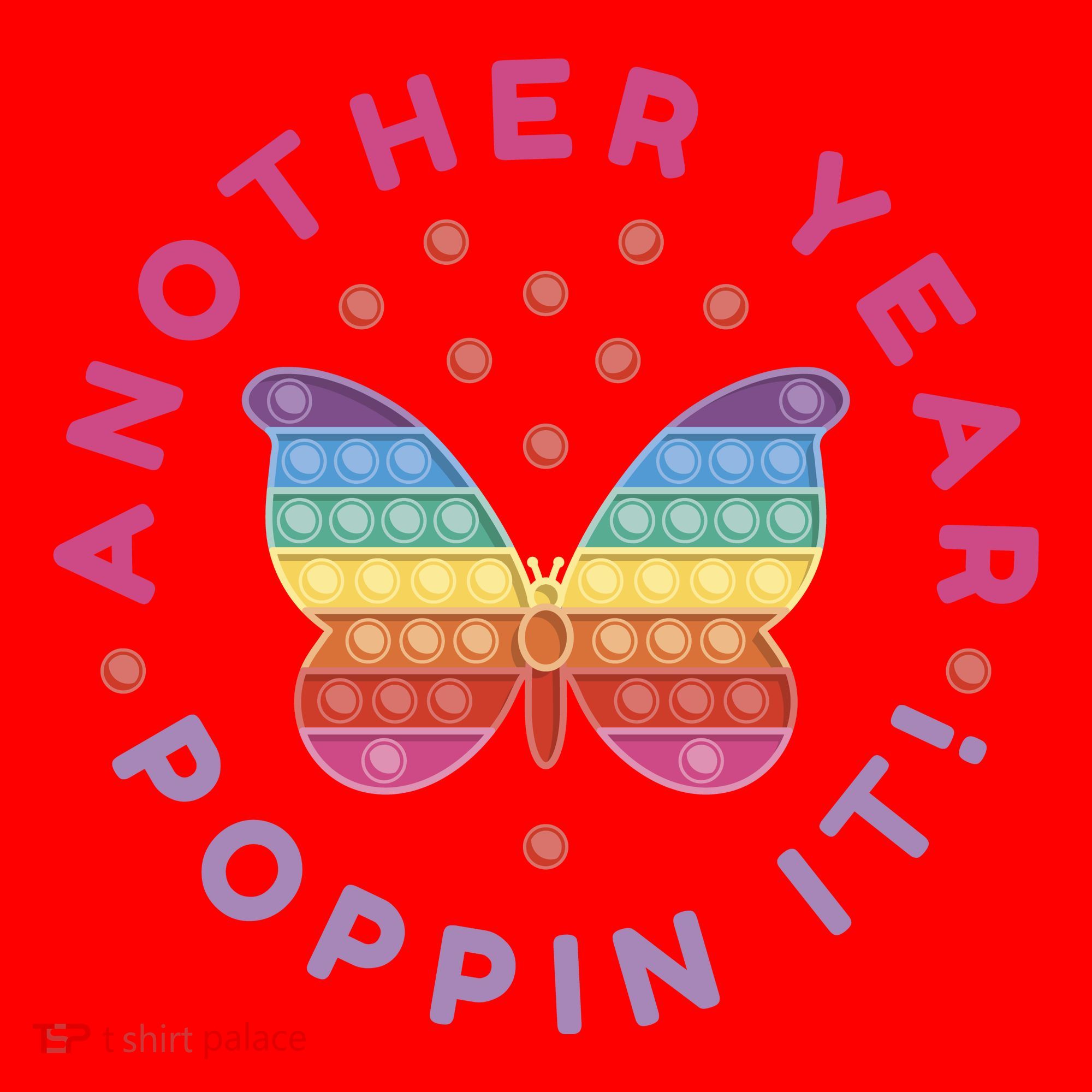 Another Year Poppin It Butterfly Push Pop Santa Hat