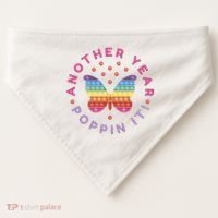 Another Year Poppin It Butterfly Push Pop USA-Made Doggie Bandana thumb 0