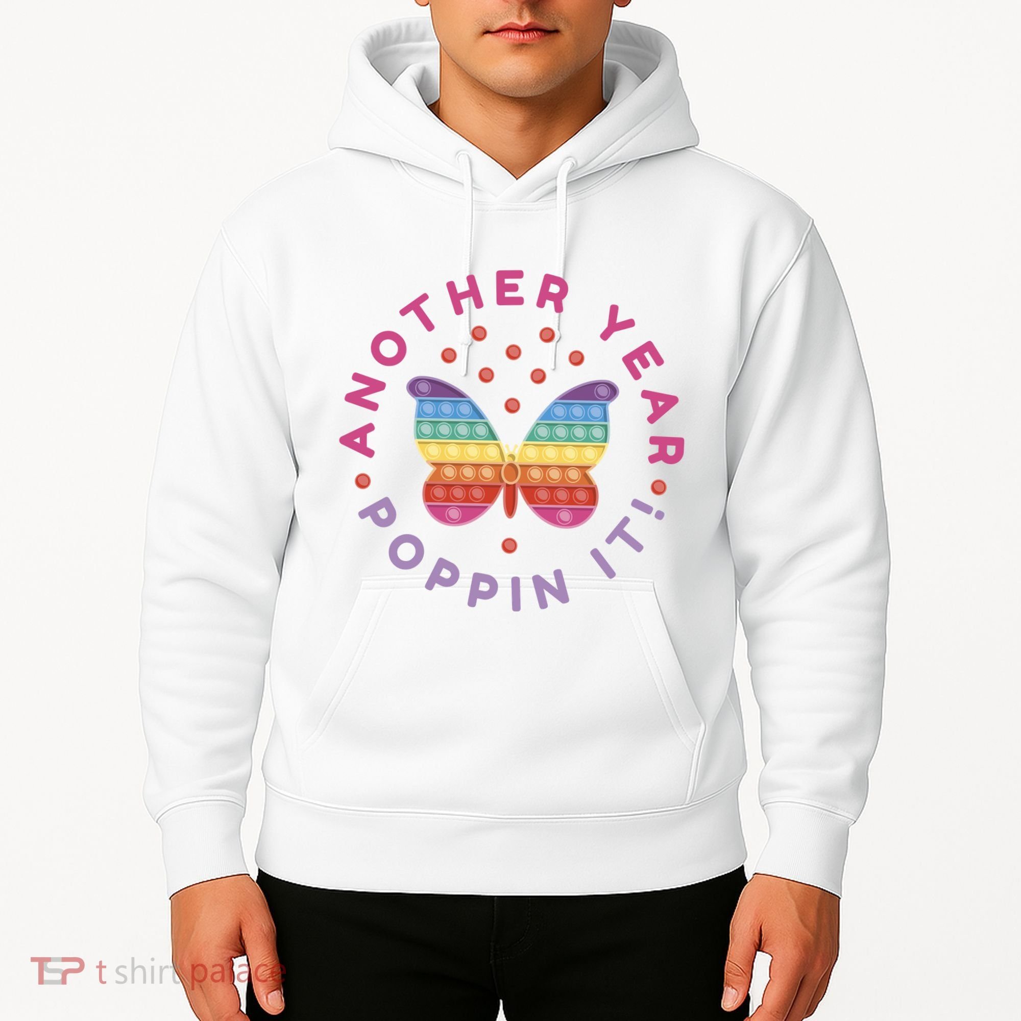 Another Year Poppin It Butterfly Push Pop Hoodie
