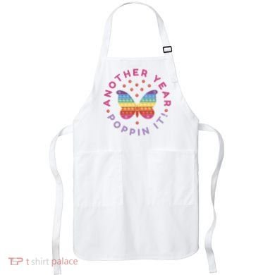 Another Year Poppin It Butterfly Push Pop Apron
