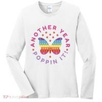 Another Year Poppin It Butterfly Push Pop Women's Long Sleeve Shirt thumb 0