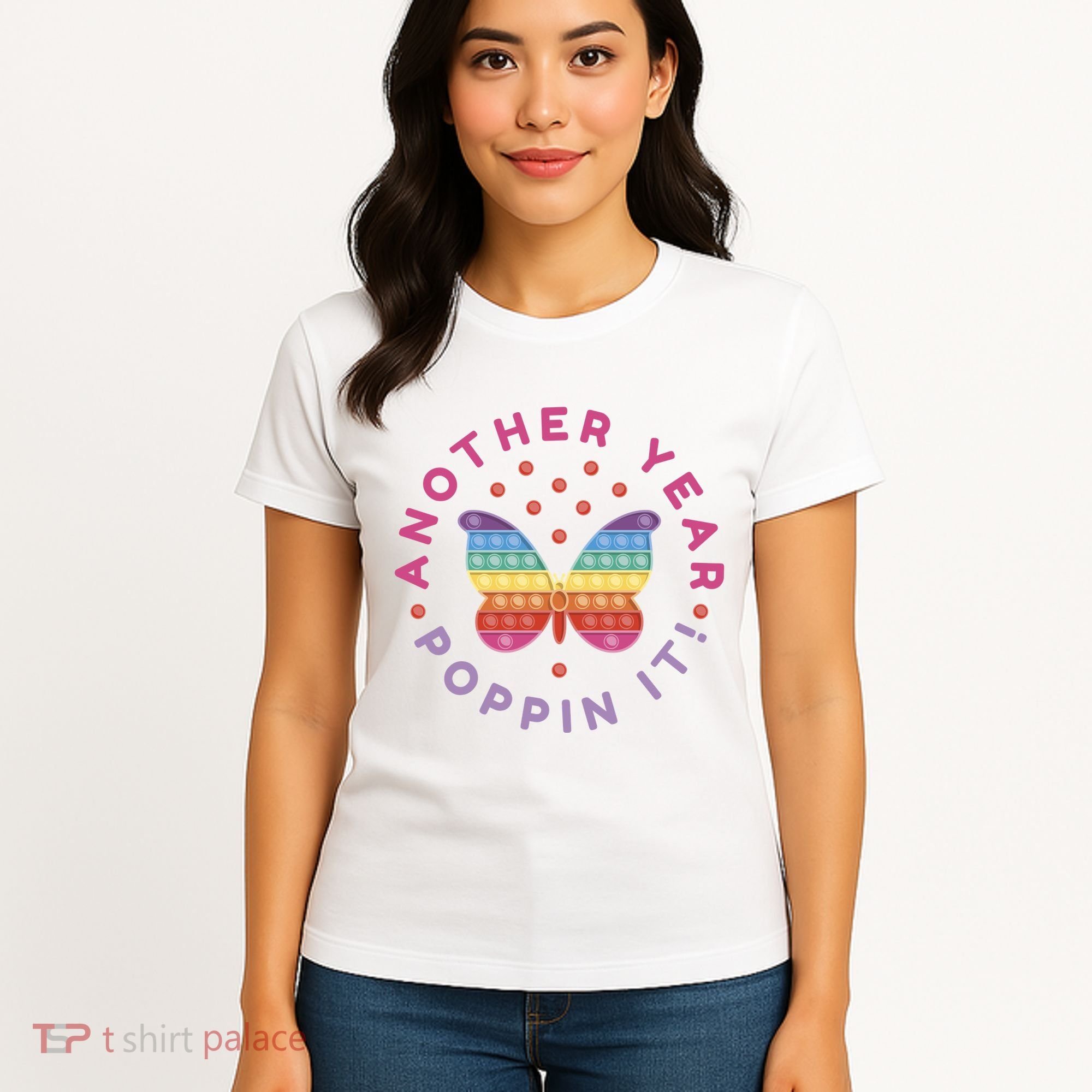 Another Year Poppin It Butterfly Push Pop Women's T-Shirt