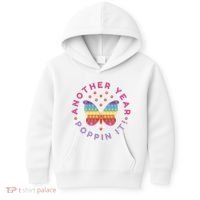 Another Year Poppin It Butterfly Push Pop Kids Hoodie thumb 0