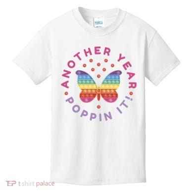Another Year Poppin It Butterfly Push Pop Kids T-Shirt