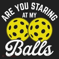 Are You Staring At My Balls Funny Pickleball Beanie thumb 2
