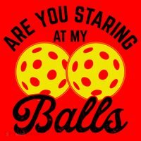 Are You Staring At My Balls Funny Pickleball Santa Hat thumb 1
