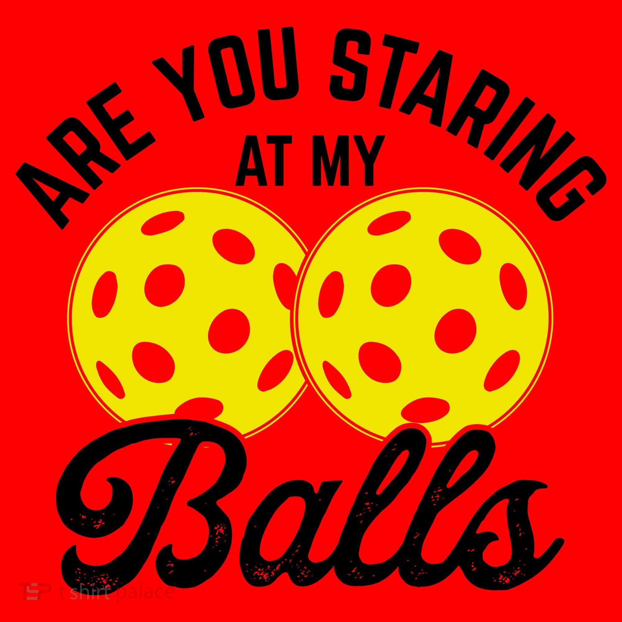 Are You Staring At My Balls Funny Pickleball Santa Hat