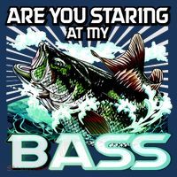 Are You Staring At My Bass Funny Fishing Women's Hoodie thumb 2