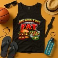 And Your Wonder Why Everyone Is Fat Tank Top thumb 4