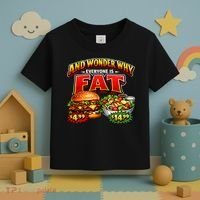 And Your Wonder Why Everyone Is Fat Toddler T-Shirt thumb 3