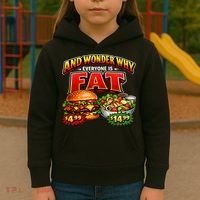 And Your Wonder Why Everyone Is Fat Kids Hoodie thumb 3