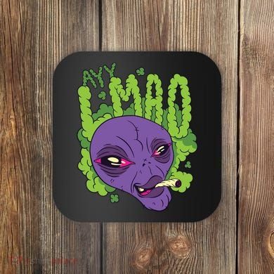 Ayy Lmao Marijuana Alien Coaster