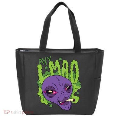 Ayy Lmao Marijuana Alien Tote Bag