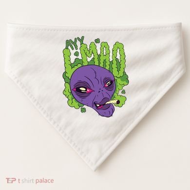 Ayy Lmao Marijuana Alien USA-Made Doggie Bandana