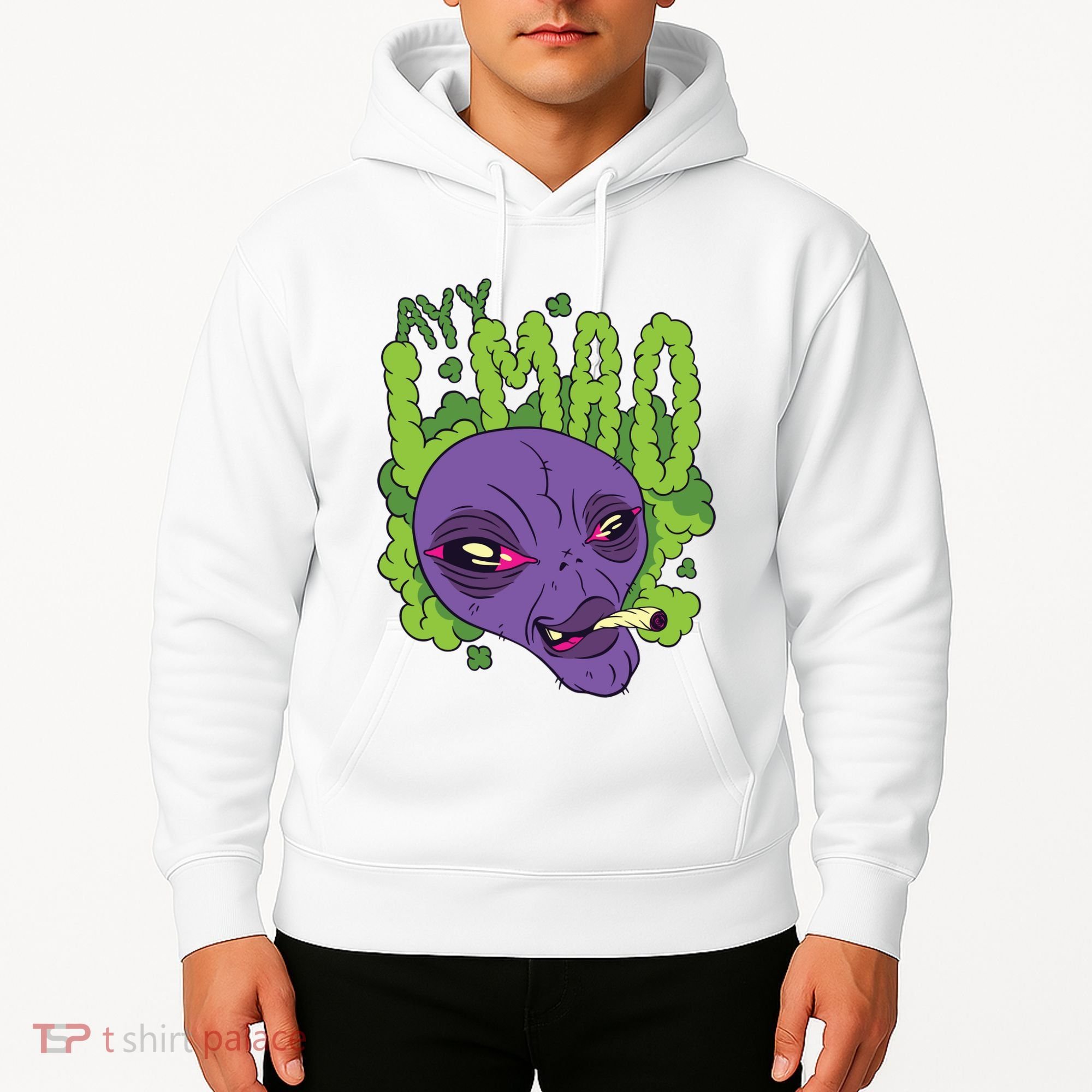 Ayy Lmao Marijuana Alien Hoodie