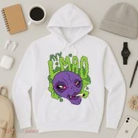 Ayy Lmao Marijuana Alien Hoodie thumb 3