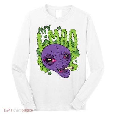 Ayy Lmao Marijuana Alien Long Sleeve Shirt