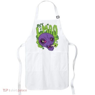 Ayy Lmao Marijuana Alien Apron