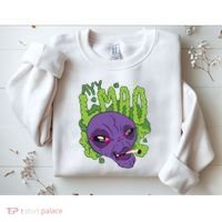 Ayy Lmao Marijuana Alien Sweatshirt thumb 2