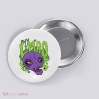 Ayy Lmao Marijuana Alien Button thumb 0