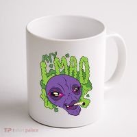 Ayy Lmao Marijuana Alien Coffee Mug thumb 1