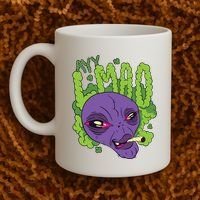 Ayy Lmao Marijuana Alien Coffee Mug thumb 2