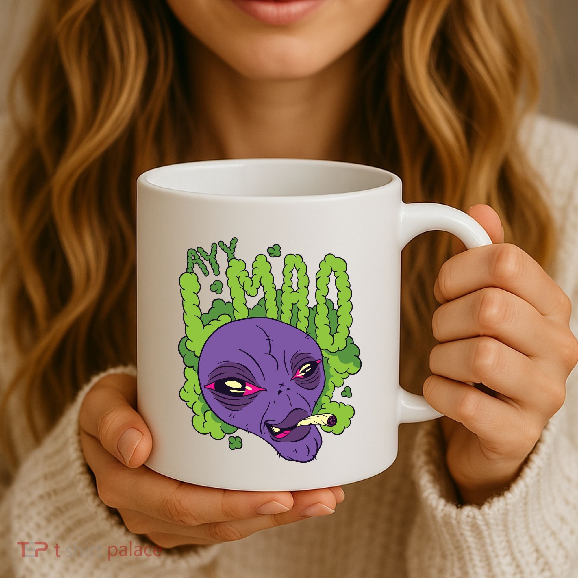 Ayy Lmao Marijuana Alien Coffee Mug